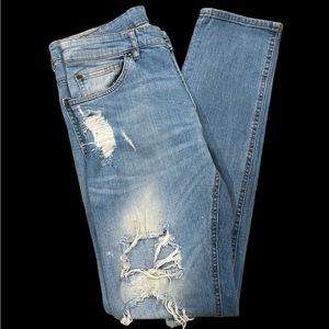 Divided Distressed Denim